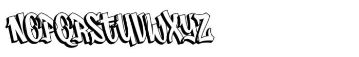 Urban Slash Extrude Font LOWERCASE