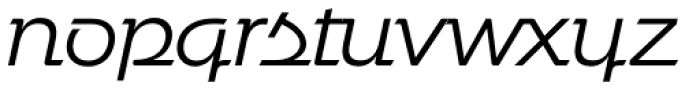 Urbane Adscript Light Italic Font LOWERCASE
