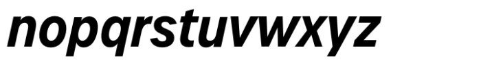 Urbane Condensed Demi Bold Italic Font LOWERCASE
