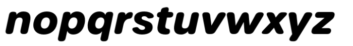 Urbane Rounded Urbane Bold Italic Font LOWERCASE