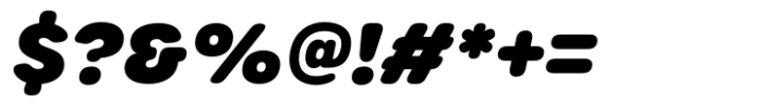 Urbane Rounded Urbane Heavy Italic Font OTHER CHARS