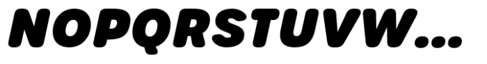 Urbane Rounded Urbane Heavy Italic Font UPPERCASE