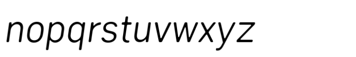 Urbine Light Italic Font LOWERCASE