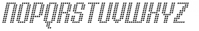 Urbix Nu Dot Light Italic Font UPPERCASE