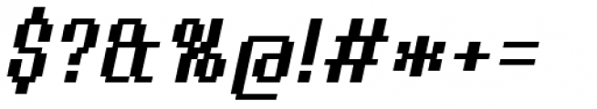 Urbix Nu Std 12 Extended Italic Font OTHER CHARS