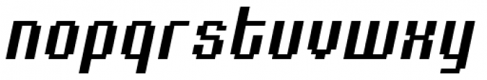 Urbix Nu Std 12 Extended Italic Font LOWERCASE