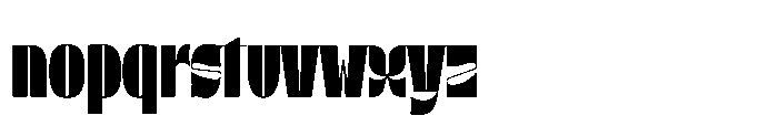Urbolyt Compressed Font LOWERCASE