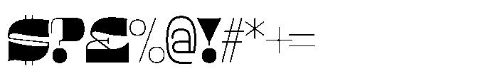 Urbolyt Wide Font OTHER CHARS
