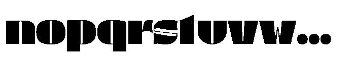 Urbolyt Wide Font LOWERCASE
