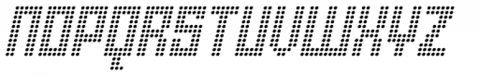 Urbox rg Dot Light Italic Font UPPERCASE