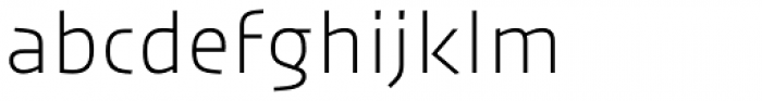 Urby Thin Font LOWERCASE