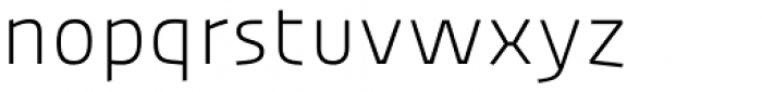 Urby Thin Font LOWERCASE