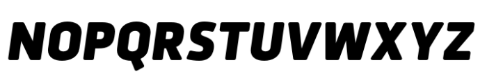 Urfa Rounded Black Italic Font UPPERCASE