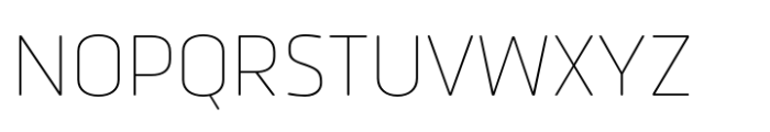 Urfa Rounded Thin Font UPPERCASE