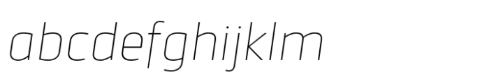 Urfa Thin Italic FONT