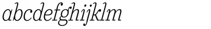 Urge Text ExtraLight Italic Condensed Font LOWERCASE