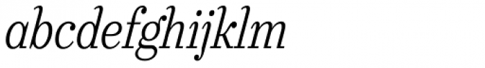 Urge Text Light Italic Condensed Font LOWERCASE