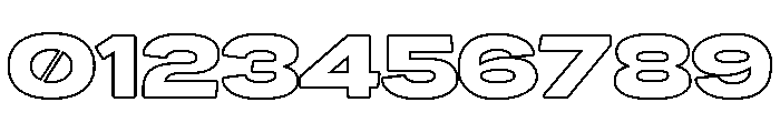 Urban Chrome Regular Outline Font OTHER CHARS