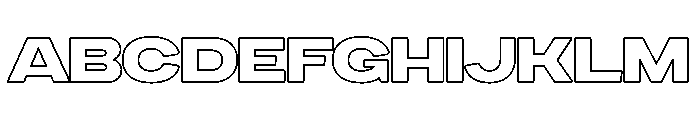 Urban Chrome Regular Outline FONT