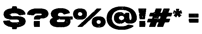 Urban Chrome Regular Rough Font OTHER CHARS