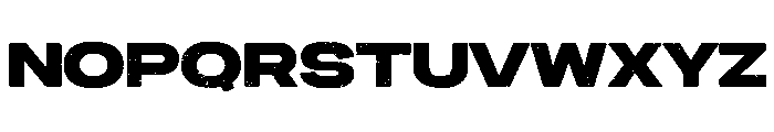 Urban Chrome Regular Rough Font UPPERCASE