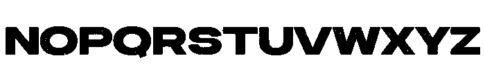 Urban Chrome Regular Rough Font LOWERCASE