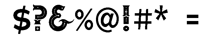 Urban Circus Deco Font OTHER CHARS
