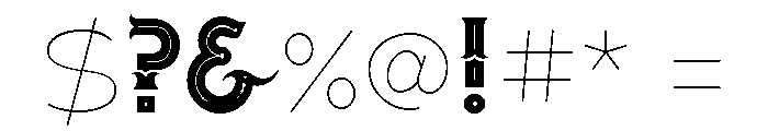 Urban Circus Inline Font OTHER CHARS