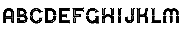 Urban Circus Inline Font UPPERCASE