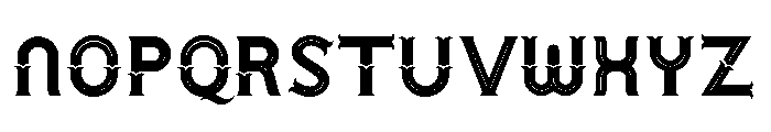 Urban Circus Inline Font UPPERCASE