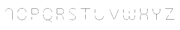 Urban Circus Inline Font LOWERCASE