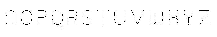 Urban Circus Thinlines Font LOWERCASE