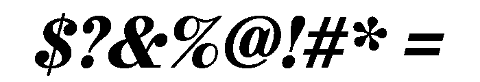 Urge Text Black Italic Font OTHER CHARS