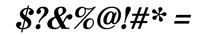 Urge Text Bold Italic Font OTHER CHARS