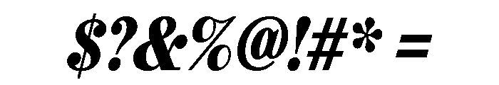 Urge Text Condensed Black Italic Font OTHER CHARS