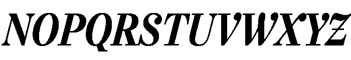 Urge Text Condensed Bold Italic Font UPPERCASE