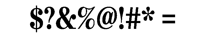 Urge Text Condensed Bold Font OTHER CHARS