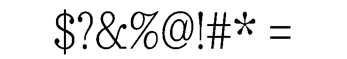 Urge Text Condensed Extra Light Font OTHER CHARS