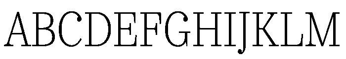 Urge Text Condensed Extra Light Font UPPERCASE