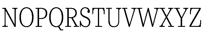 Urge Text Condensed Extra Light Font UPPERCASE