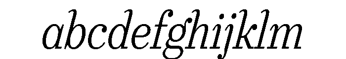 Urge Text Condensed Light Italic FONT