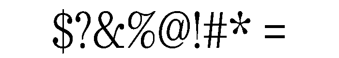 Urge Text Condensed Light Font OTHER CHARS