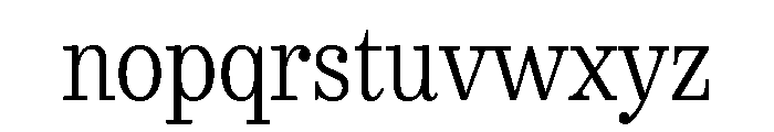 Urge Text Condensed Light Font LOWERCASE