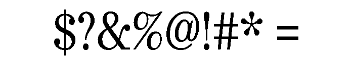 Urge Text Condensed Regular Font OTHER CHARS
