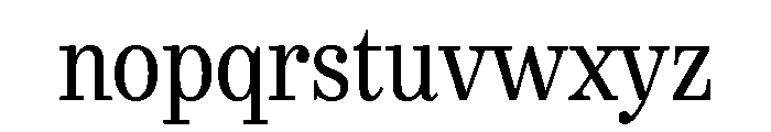 Urge Text Condensed Regular Font LOWERCASE