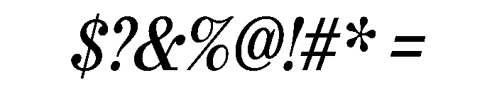 Urge Text Condensed Semi Bold Italic Font OTHER CHARS
