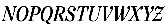 Urge Text Condensed Semi Bold Italic Font UPPERCASE
