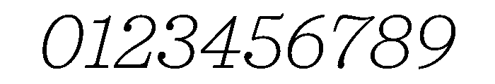 Urge Text Extra Light Italic Font OTHER CHARS