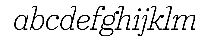 Urge Text Extra Light Italic FONT
