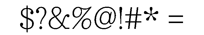 Urge Text Extra Light Font OTHER CHARS
